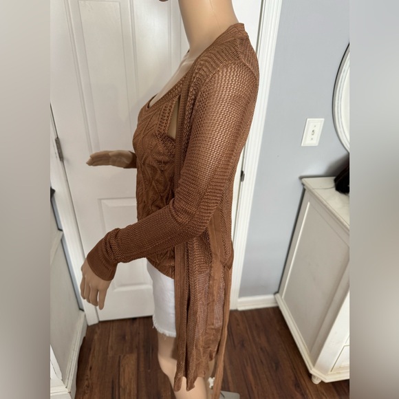 NWT White House Black Market Crochet Belted Coverup Size XS - Picture 7 of 12